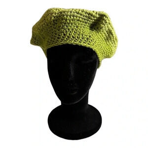 NEW Crochet Ladies Casual Beret Hat Tam Crown Cover.